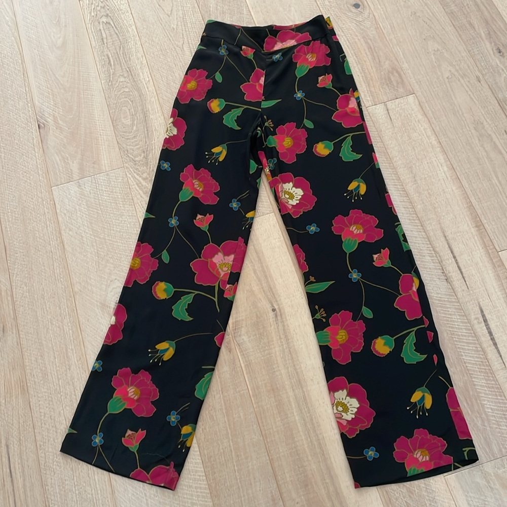 Sezane Silk Baptisto Trousers. 36